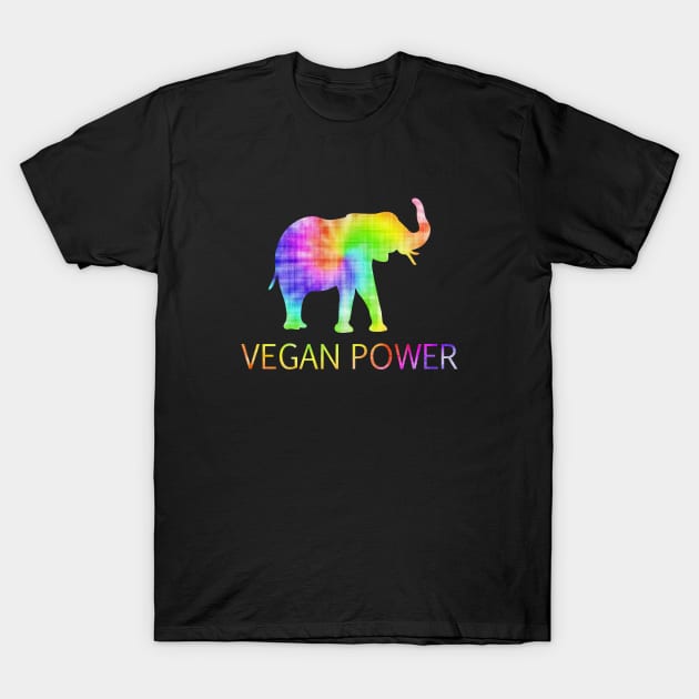 Vegan Power Batik Elephand T-Shirt by Stoney09